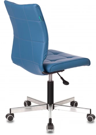Кресло Бюрократ CH-330M/OR-03 без подлокотников синий искусственная кожа крестовина металл Stool Group арт.УТ000002989