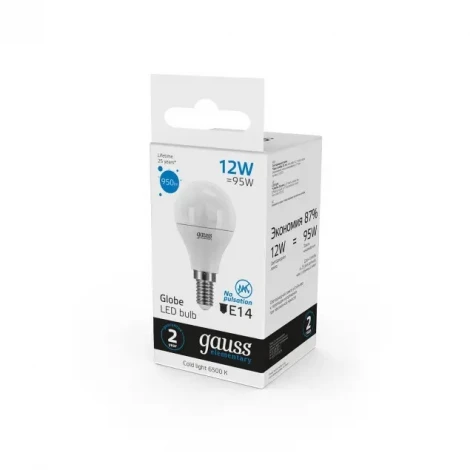 Лампочка светодиодная Gauss Elementary Шар 53132