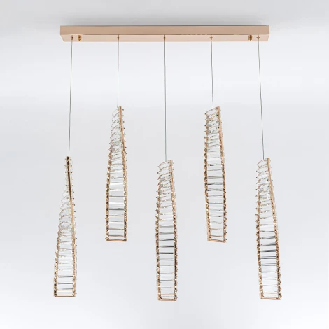 Подвесной светильник светодиодный хрустальный Modelux MODESTYLE MS.88910.5 GD