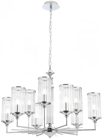 Подвесная люстра Crystal Lux GLORIA SP9 CHROME (220V, на цепи)