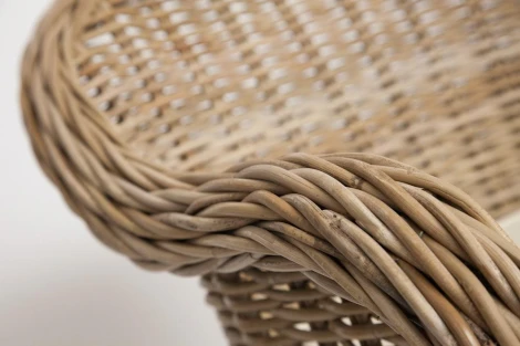 Кресло Secret De Maison MAISON (c подушкой) натуральный серый/natural grey (натуральный ротанг)