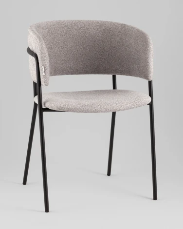 Кресло Нэлли New буклированный велюр серый Stool Group арт.УТ000039978