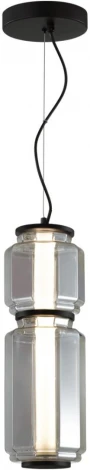 Подвесной светильник Odeon Light Jam 5408/20L черный/дымчатый/металл/стекло/акрил LED 20W 3000K 1480Лм (220V, на тросе)