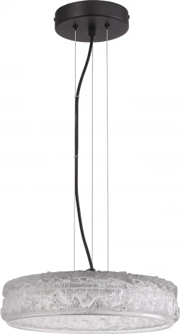 Подвесной светильник ST Luce Antike SL6143.403.01 черный/прозрачный LED 1*15W 4000K (220V, на тросе, круглые)