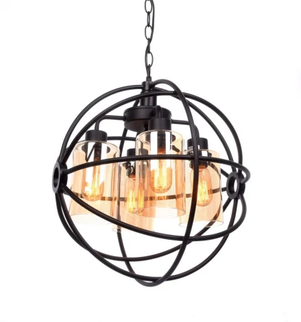 Подвесная люстра Lumina Deco Stradi LDP 11509-4 BK