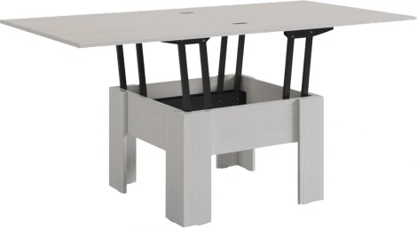 Стол-трансформер Секрет, цвет белый рамух/белый рамух Mebelson (арт.CZ-014.2344)