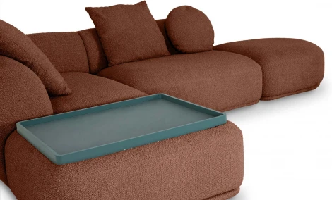 Диван Fabro ОГОГО (арт.853868), (Ткань,Букле/Терракотовый)