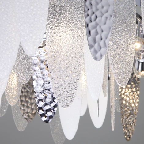 Подвесная люстра Wi-Fi Bogate's Canaria 324/8 (220V, управление смартфоном, голосовое управление, умный дом - Minimir Home, Алиса, Маруся, Салют, на тросе, круглые)