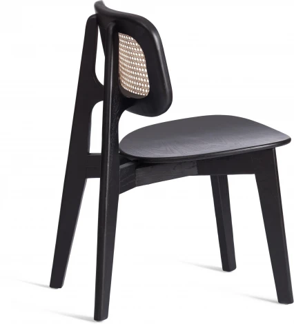 Стул ODIN Tetchair (Дерево вяз,Ротанг/Черный) арт.24414