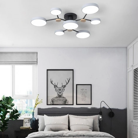 Потолочная люстра с пультом на штанге LED Lu Carte LC-11-1726