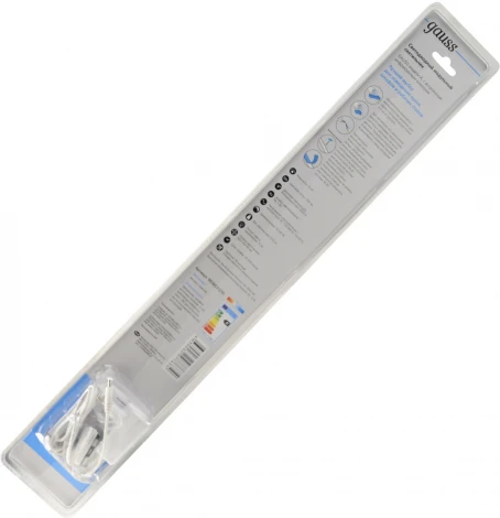 Светильник линейный сенсорный Gauss 9018531210 10W 750lm 4000K 600mm диммируемый IR (LED, 220V, датчик движения)
