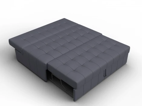 Диван прямой Лига-107 (140) (ЛДСП,Брус,Фанера,Экокожа/Серый) Лига Диванов 134926