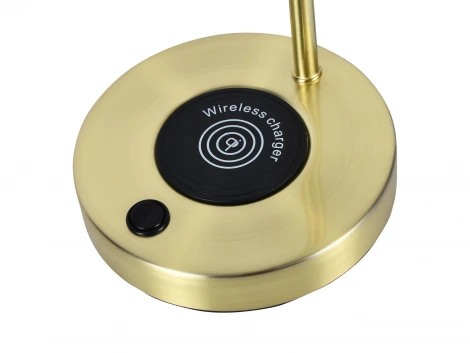 Настольная лампа с беспроводной зарядкой для телефона с выключателем IP21 Zortes Desklight ZRS.1066.06