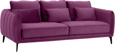 Диван Amsterdam трехместный ОГОГО (арт.342357), (Ткань/Фиолетовый)