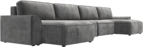 Диван п-образный Лига-048 НПБ лонг Лига Диванов (Велюр) арт.128357