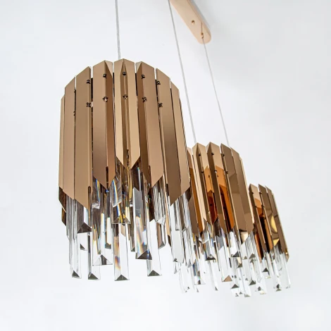 Подвесная люстра хрустальная Modelux MODELUX ML.20208.3R GD