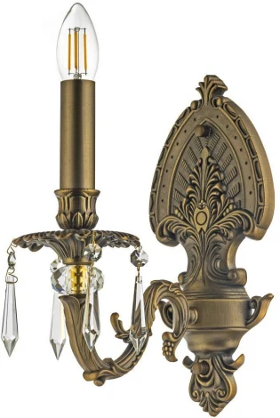 Бра Dio D`arte Estrada Estrada E 2.1.1.600 A (220V, хрусталь, подвески, подсвечник, свеча)