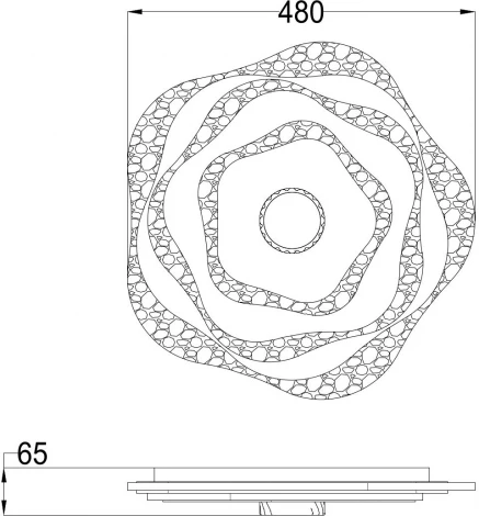 Потолочный светильник Arte Lamp Multy-space A1435PL-1WH (регулировка яркости, LED, 220V, пульт управления, управление смартфоном, голосовое управление, умный дом - Алиса, Tuya Smart)