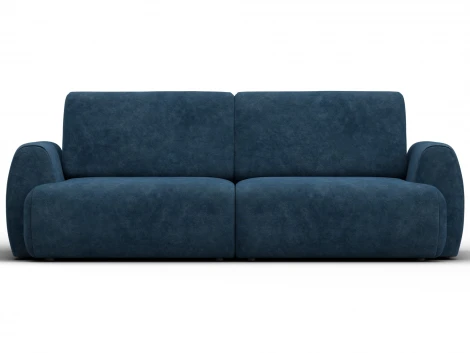 Диван прямой Лига-115 НПБ (ДСП,Фанера,Велюр/Синий) Лига Диванов 136928