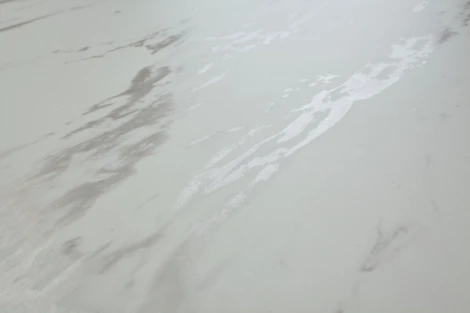 Стол CREMONA 140 KL-99 Белый мрамор матовый, итальянская керамика / черный каркас М-City