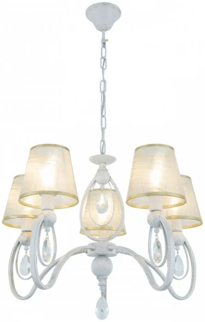 Подвесная люстра Arte Milano AM347203 347203/5 WT+G (220V, подвески, на цепи)