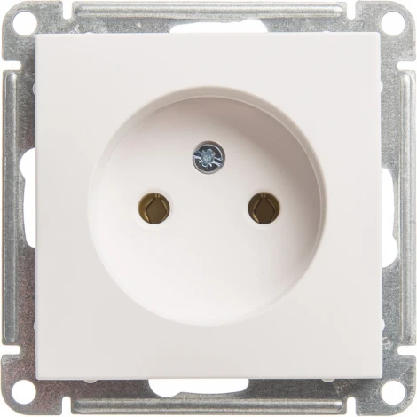 Розетка встраиваемая без заземления (белый) Systeme Electric W59 RS16-153-1-86