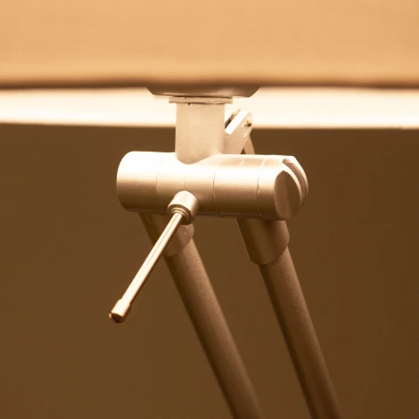 Торшер напольный под лампу Е27, 60W, с регулировкой наклона, Серебристый/Белый Uniel UML-T500 E27 SILVER/WHITE