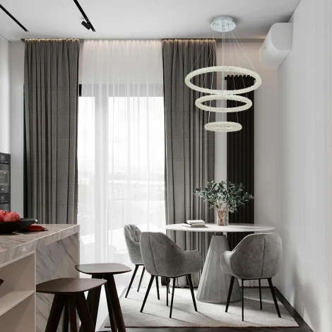 Подвесной светильник светодиодный хрустальный Modelux MODESTYLE MS.1130.700.500.300 CR