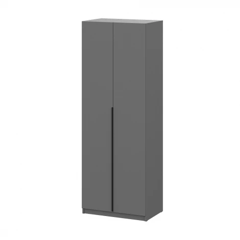 Шкаф распашной с наполнением Арника (3 полки + 2 ящика + штанга) ШК 5 (800), Графит