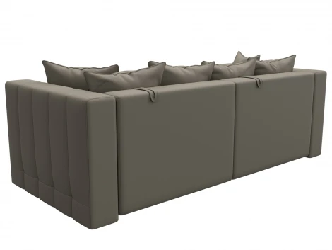 Диван прямой Лига-052 НПБ (ЛДСП,Брус,Фанера/Пластик/Экокожа/Бежевый) Лига Диванов 129902