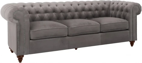 Диван Chester Classic ОГОГО (арт.665431), (Ткань/Серый)