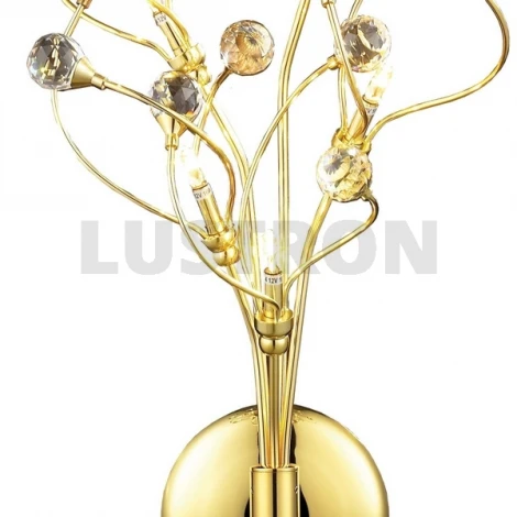 Бра N-Light 62184 06 2184 0381 05 gold, white crystal ASFOUR