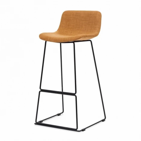 Барный стул Neo с мягкой обивкой Горчичный
