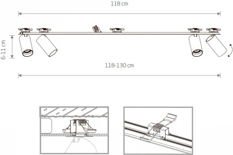Накладной светильник спот Nowodvorski Mono Surface White 7831 (220V)