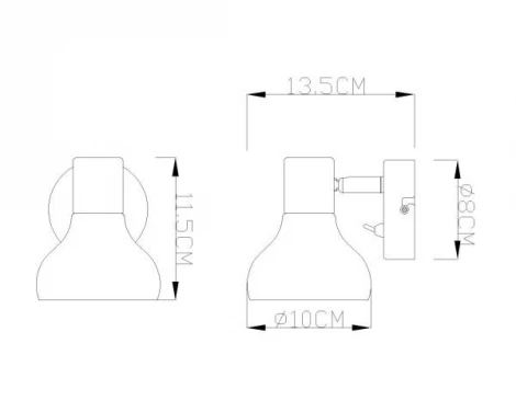 Спот Globo Lothar 54921-1 (220V, выключатель)