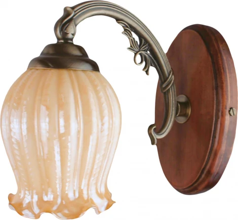 Бра N-Light 854 854-01-01 красное дерево+бронза