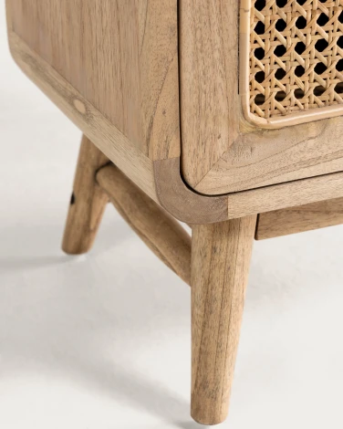 Тумба прикроватная La Forma (ex Julia Grup) Nalu (Дерево,Фанера,Ротанг,Шпон)