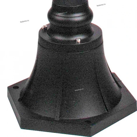 Столб уличный Horoz Erguvan, 1 плафон, черный с прозрачным