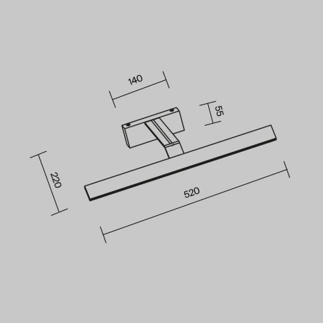 Подсветка для картин Maytoni Decart MIR010WL-L12B4K (LED, 220V)