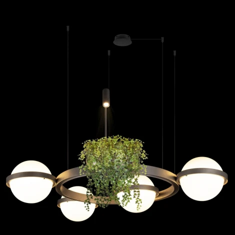 Подвесной светильник Loft It Jardin 10121/4 Dark grey (LED, 220V, на тросе, шарики)