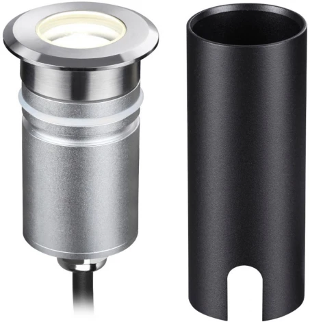 Встраиваемый грунтовый светильник Odeon Light Ingro 6660/1GL NATURE черный/металл IP67 LED 3W 4000K 12V/24V