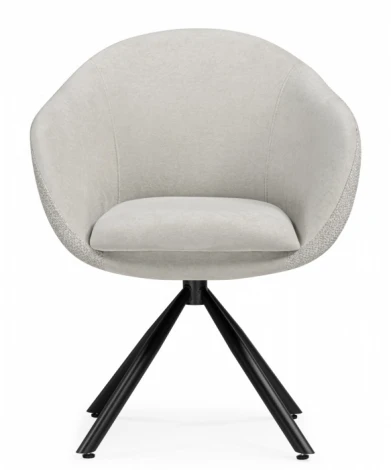 Обеденный стул Woodville Бартон (Металл, Ткань/Черный) арт.621839