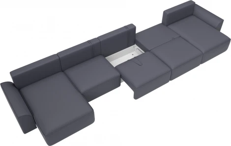 Диван п-образный Лига-048 НПБ МегаЛонг Лига Диванов (Экокожа) арт.128328