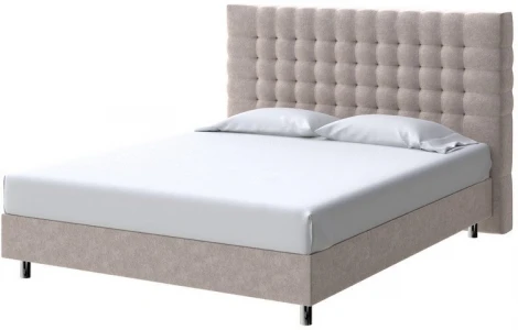 PROxSON Кровать Tallinn Boxspring Standart (Ткань: Велюр Gratta 2 Латте) 90x200