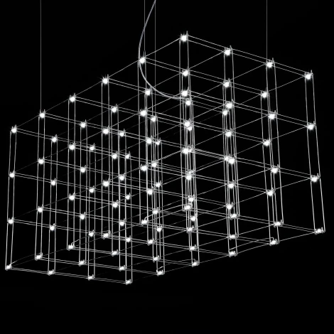 Подвесная люстра Quasar Cosmos Square LED pendant light ImperiumLoft 40,244 (144369-22)