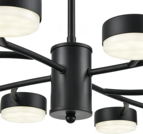 Потолочная люстра на штанге Lumion Torina 8117/12 черный, металл LED GX53 12*7W 220V
