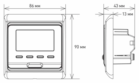 Программируемый терморегулятор IQWatt THERMOSTAT P (белый)