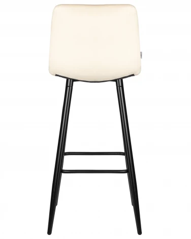 Набор 2 шт стул барный DOBRIN NICOLE (черные матовые ножки, кремовый велюр (108-113))