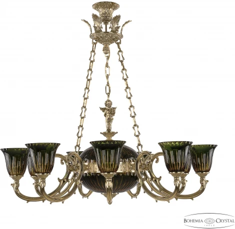 Подвесная люстра Bohemia Verona 72009P/9/250 G P2 U Amber-Green/H-1K Y8 FA10B