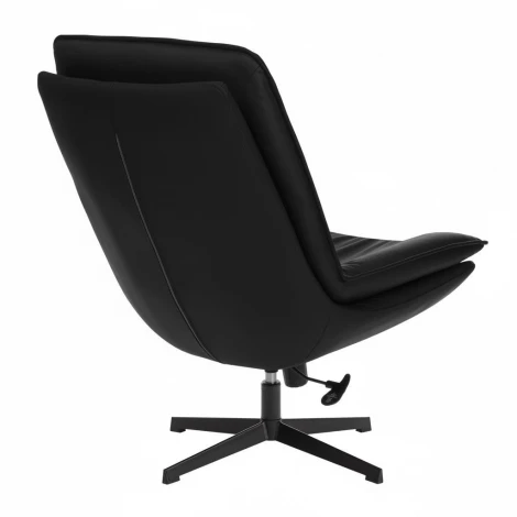 Кресло лаунж Cosmo/Космо экокожа, черный Tetchair 25276